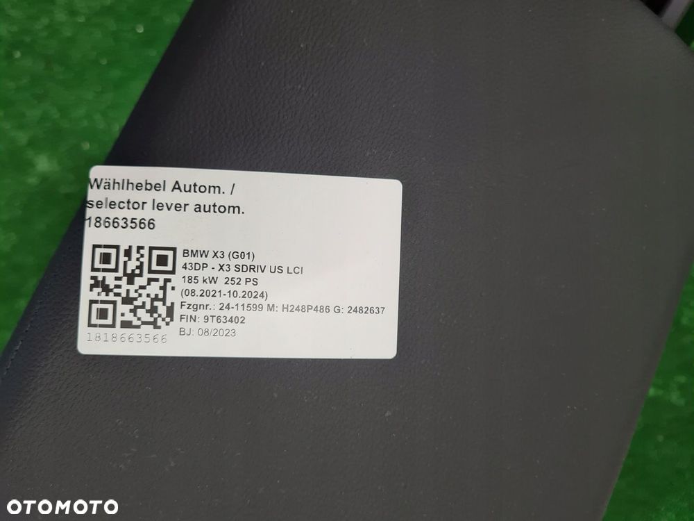 BMW X3 G01 LCI ŚRODEK TAPICERKA FOTELE TUNEL KANAPA BOCZKI SKÓRA - 14