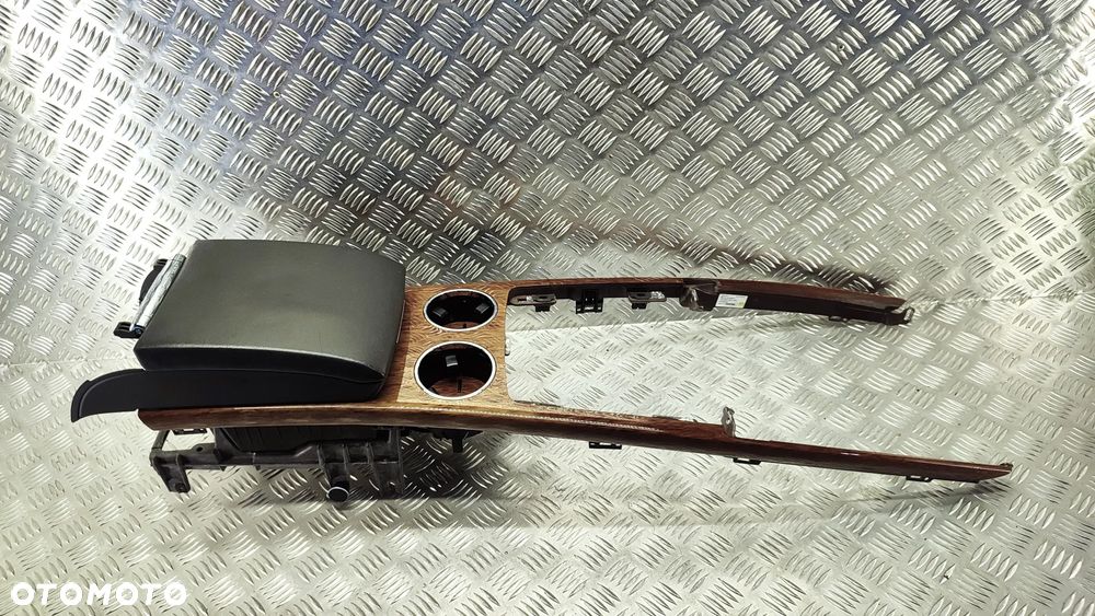 VW PHAETON LIFT 12R TUNEL ŚRODKOWY DREWNO PODLOKIETNIK SKORA CUPHOLDER 3D0863243 P - 3