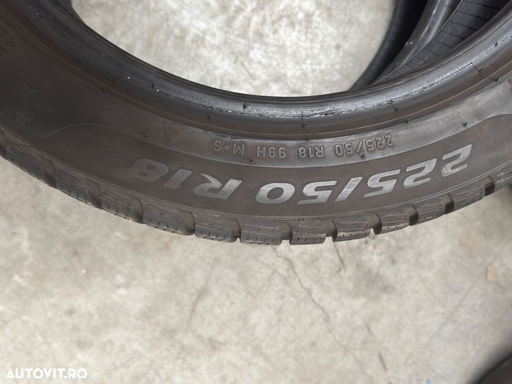 Vând 4 anvelope 225/50/18 Pirelli de iarnă ca noi - 5