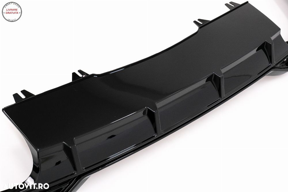 Difuzor Bara Spate Audi A5 F5 Facelift S-Line (2020-) Negru Lucios- livrare gratuita - 10