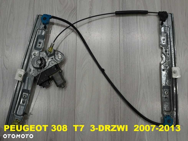 Podnośnik Szyby Mechanizm Peugeot 308 T7 3d Lewy 07-13 [3a]