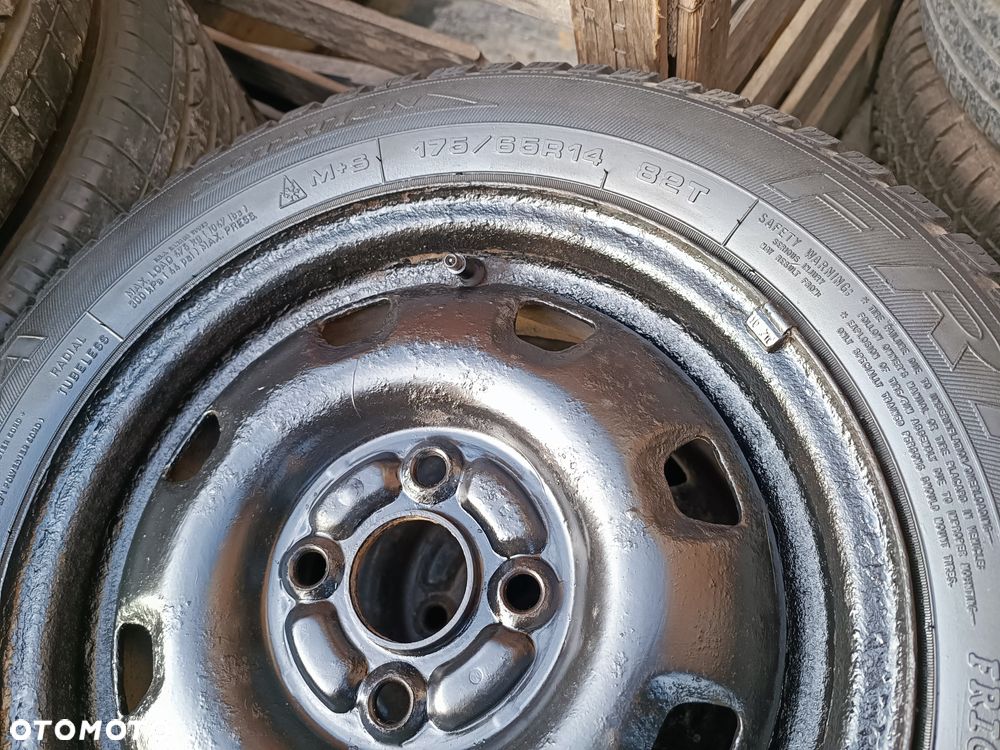 4x100 Felgi Stalowe Stal 14 Koła Zimowe Zima HYUNDAI I10 GETZ ACCENT KIA RIO PICANTO MAZDA 323 DEMIO 2 SUZUKI BALENO IGNIS Swift TOYOTA YARIS COROLLA Legnica ALU-RAD 175/65 4,5mm - 3