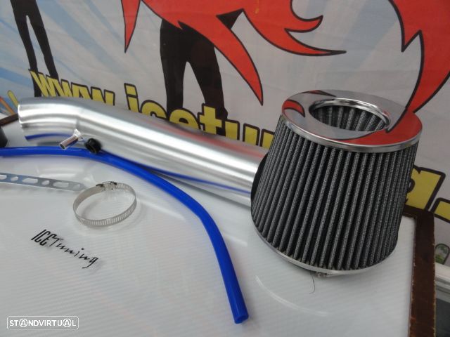 Kit admissão direta com tubo em alumínio + filtro de ar para Honda civic 92-00 (EG, EH, EJ, EK) - 5