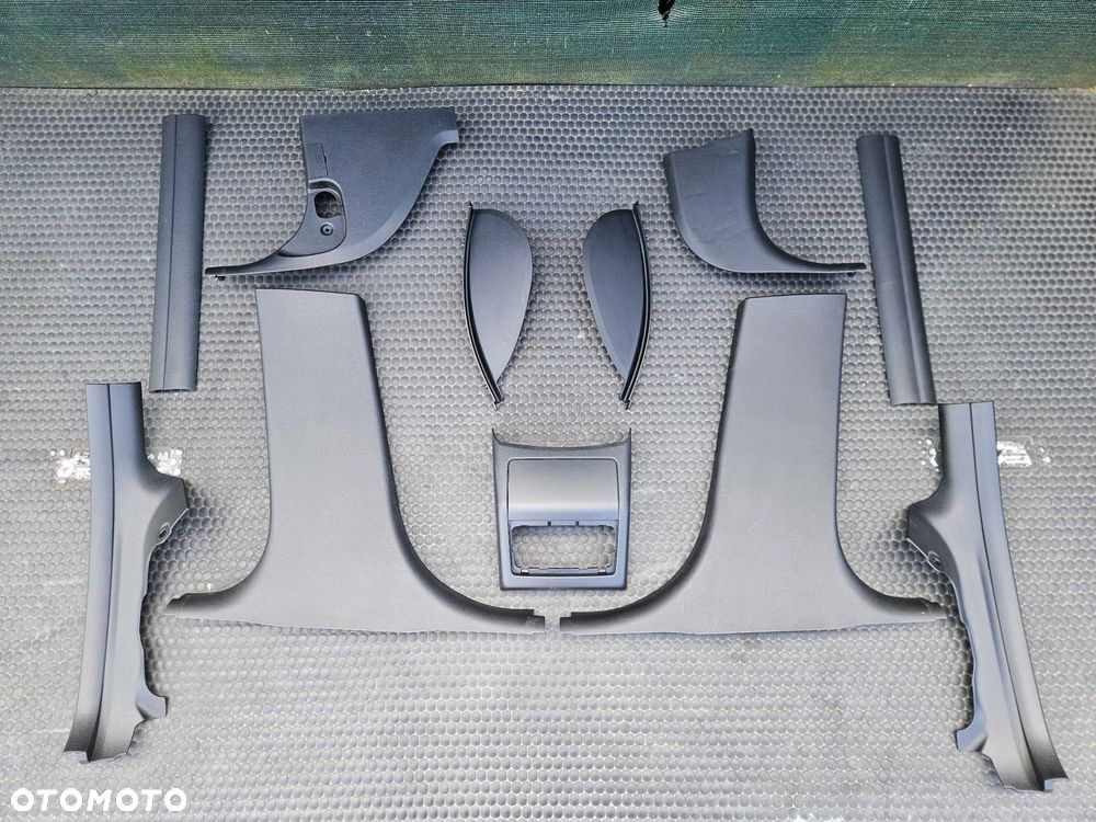 Osłona Słupka Progu Plastik Zaślepka Tapicerka Wnętrza Czarne BMW 3 E90 E91 LCI Lift - 1