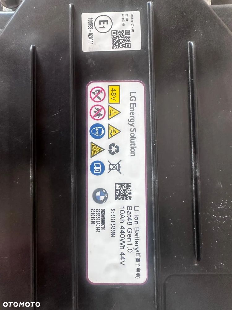 Akumulator BMW LI-LON BATTERY 48 V 10AH 440 WH 44V DK5A5889701 22B3511A0143 23101910 - 3