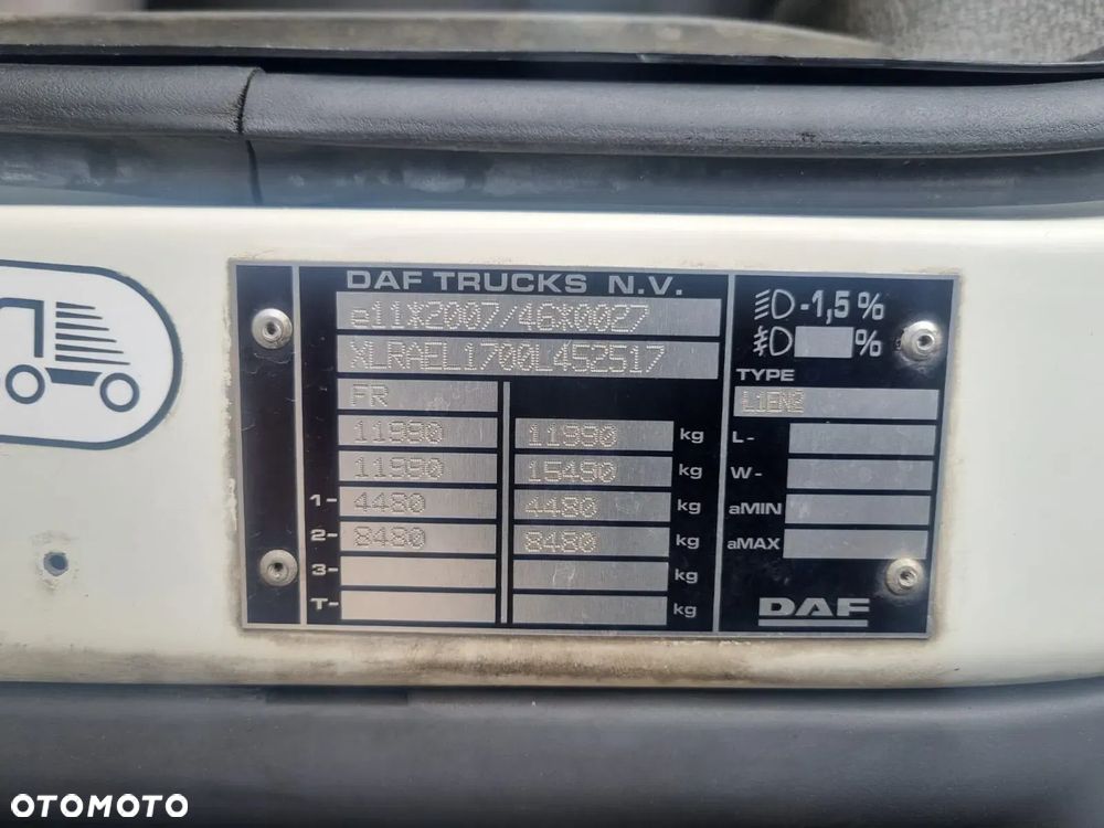 DAF LF 12.220 Kontener Winda Sama Rama Podwozie - 11