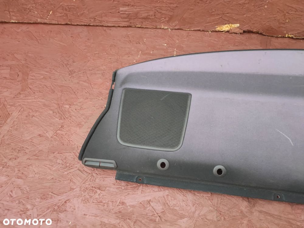 BMW E46 COUPE ORYGINALNA PÓŁKA TYŁ / OSŁONA GRODZI TYŁ + GŁOŚNIKI + ZAŚLEPKI GŁOŚNIKÓW  O NR.  51 46 6 955 325 / 51 46 8 231 125 OEM W DOBRYM STANIE - 9