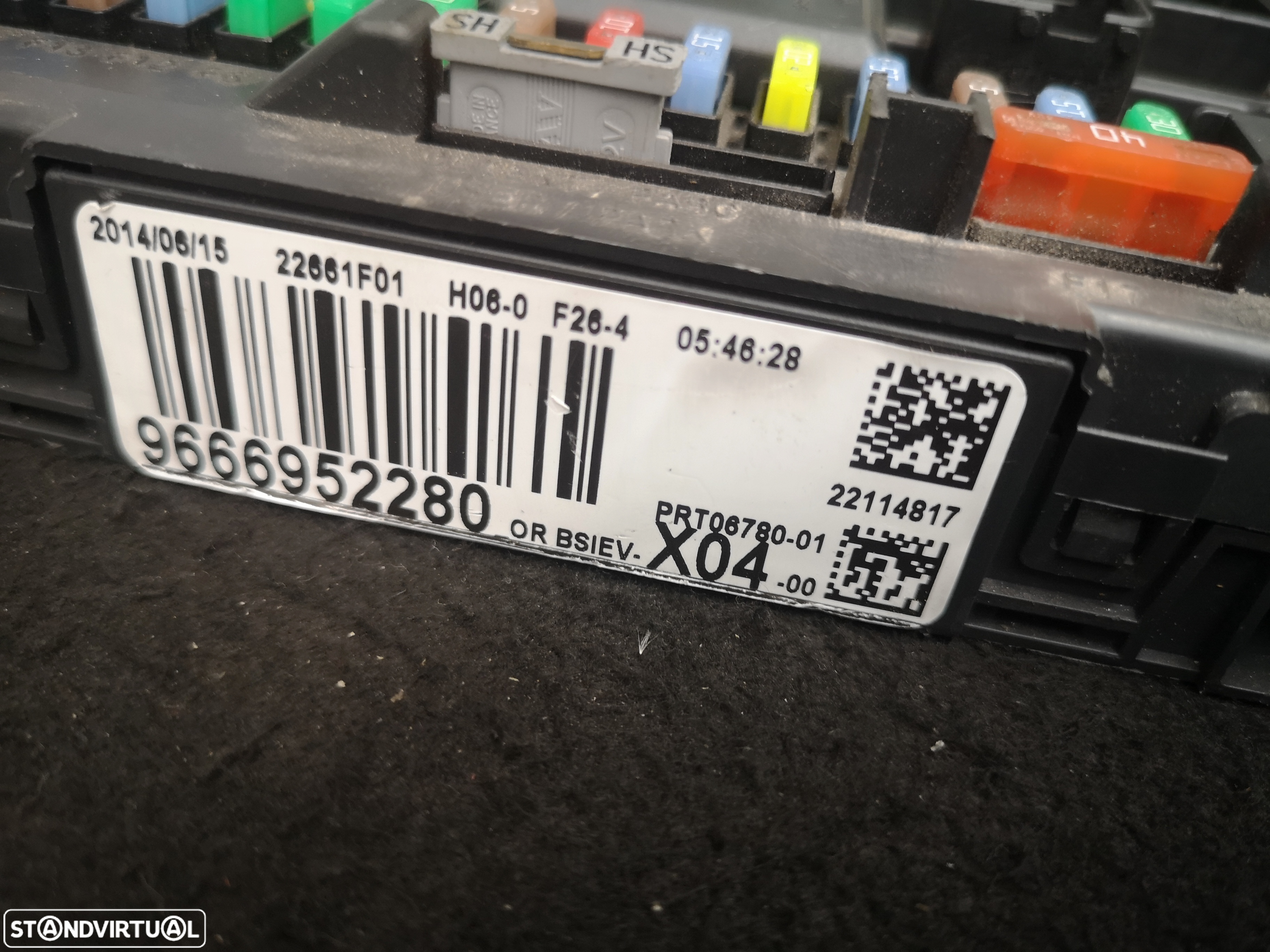 Caixa de FUSIVEIS Citroen DS3  2012+ - 4
