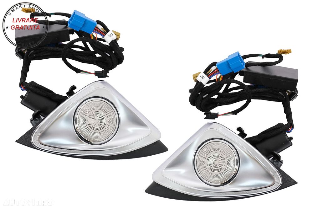 Tweeter LED rotativ 4D cu 3/ 64 culori Mercedes C-Class W205 Facelift (2018-2020)- livrare gratuita - 1