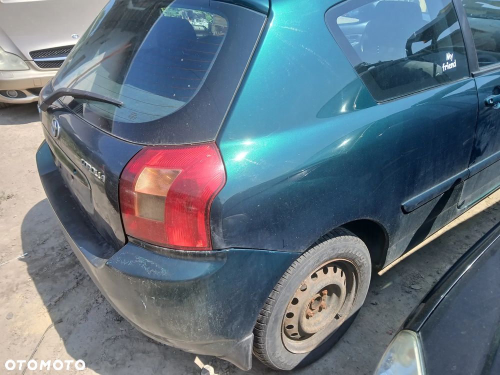 TOYOTA COROLLA HB e12 1.4 4ZZFE MTM  6R4 maska pokrywa silnika klapa bagażnika zderzak lampa reflektor pas przedni stop lampy halogeny przeciwmgłowe odblaski grill atrapa znaczek błotnik błotniki - 6