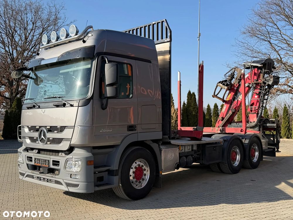 Mercedes-Benz ACTROS 2660 6x4 EURO5 POJAZD DO DREWNA Z HDS PENZ 10Z8 - 1