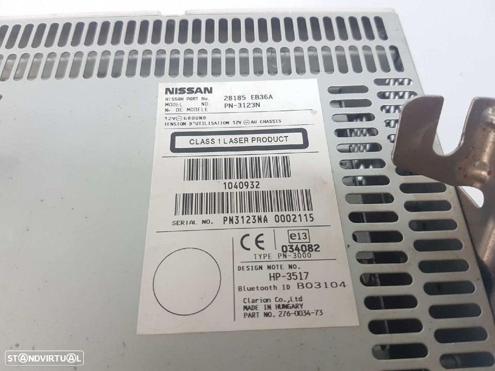 SISTEMA AUDIO / RADIO CD NISSAN PATHFINDER (R51) 2.5 DCI XE - 2