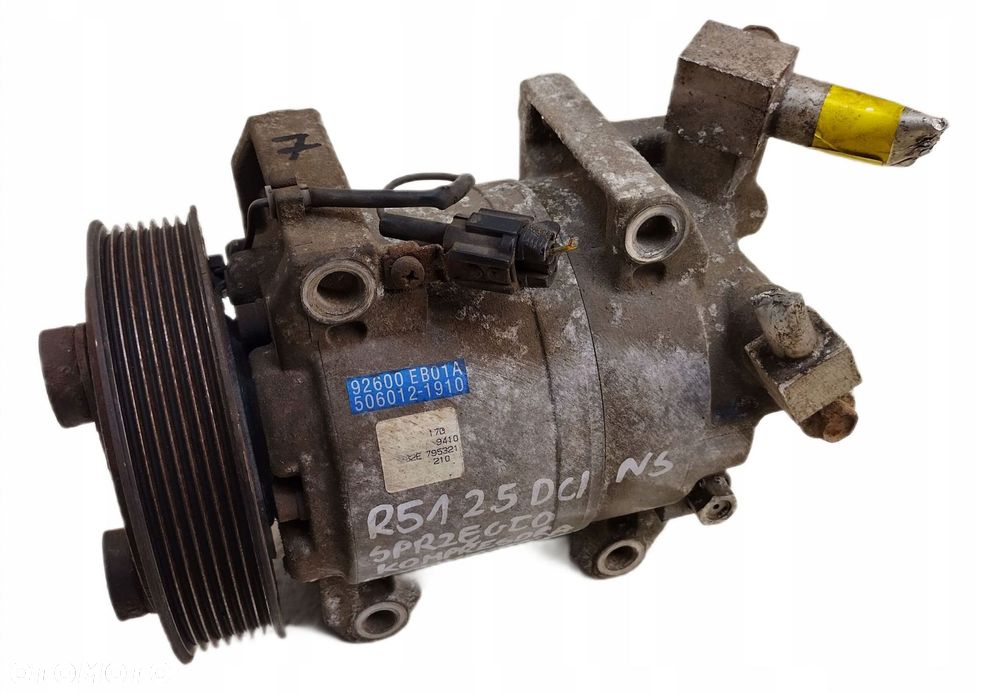 nissan pathfinder r51 navara d40 2.5 dci sprężarka klimatyzacji 92600-eb01a - 1