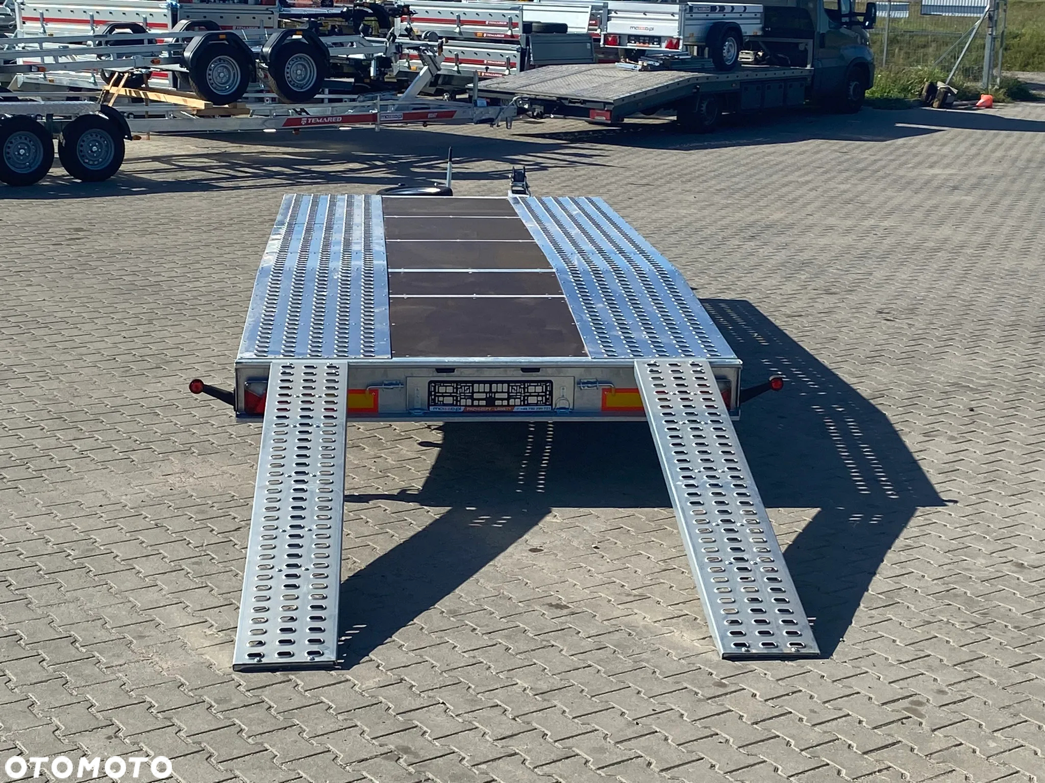 Niewiadów DOSTAWA! Laweta JUPITER wym. 450x210 Podłoga ze sklejki, najazdy, wciągarka, koło zapasowe! DMC 2700 kg Idealna do przewozu samochodów! - 10
