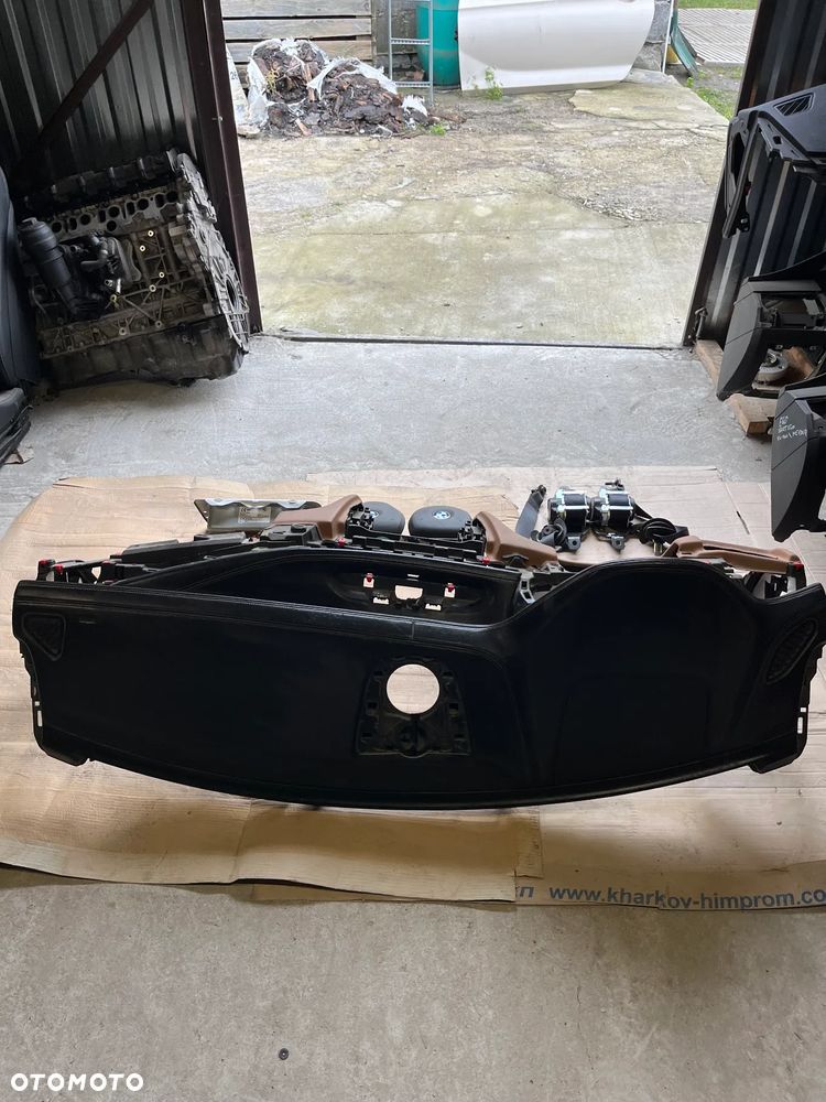 BMW X6 F16 DESKA ROZDZIELCZA KOKPIT KONSOLA AIRBAG NAPINACZE ORYGINAŁ KOMPLET - 2