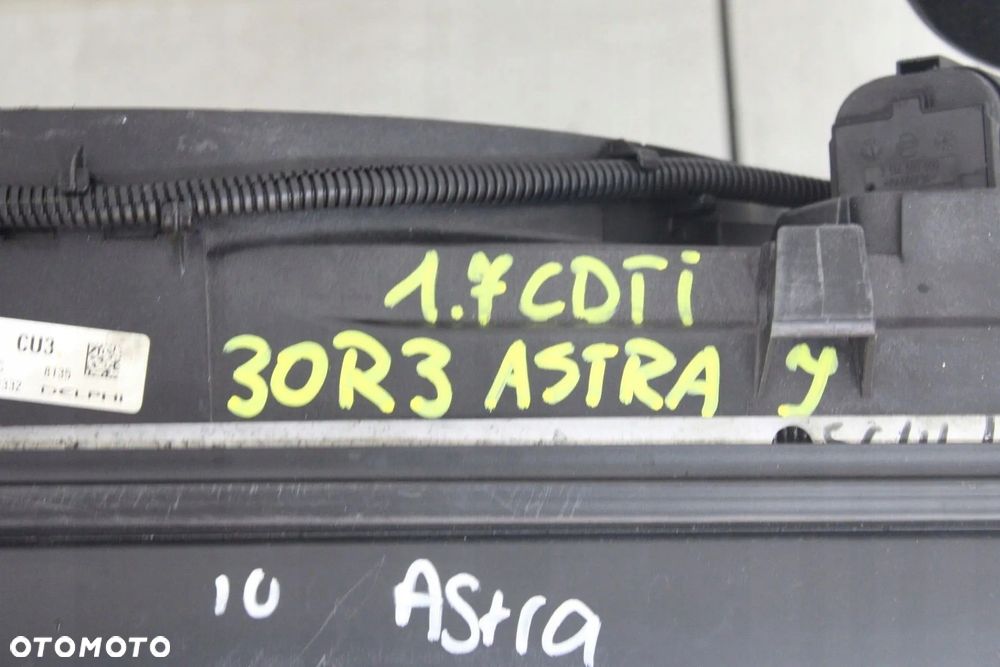 KOMPLET CHŁODNIC WENTYLATOR OPEL ASTRA 4 IV J 2009R- 1.7 CDTI - 7