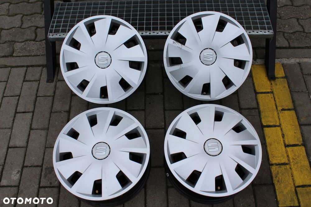 oryg seat 15cali 5x112 et43 6j kołpaki altea leon - 4