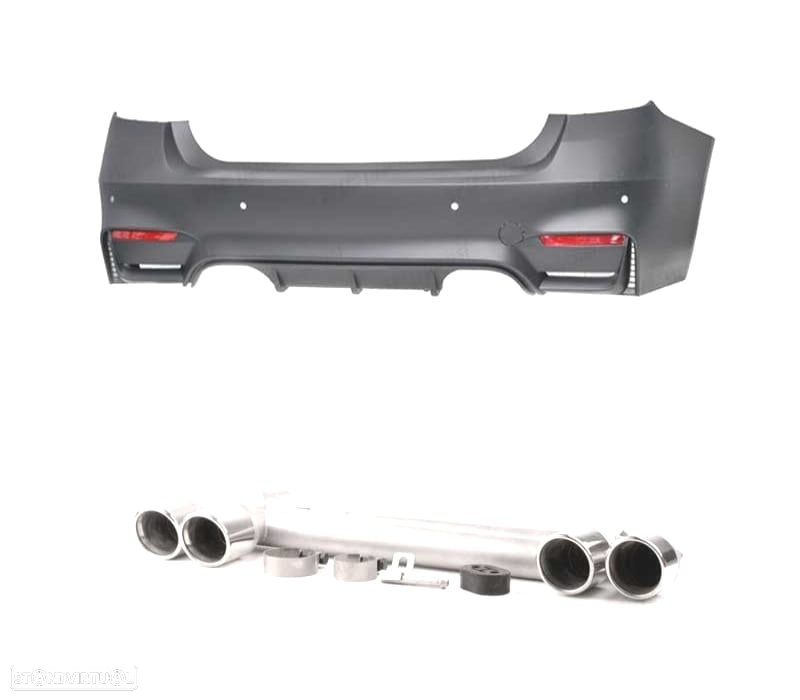 CONJUNTO PARA-CHOQUES + PONTEIRAS BMW F30 F80 11-18 LOOK M3 - 2