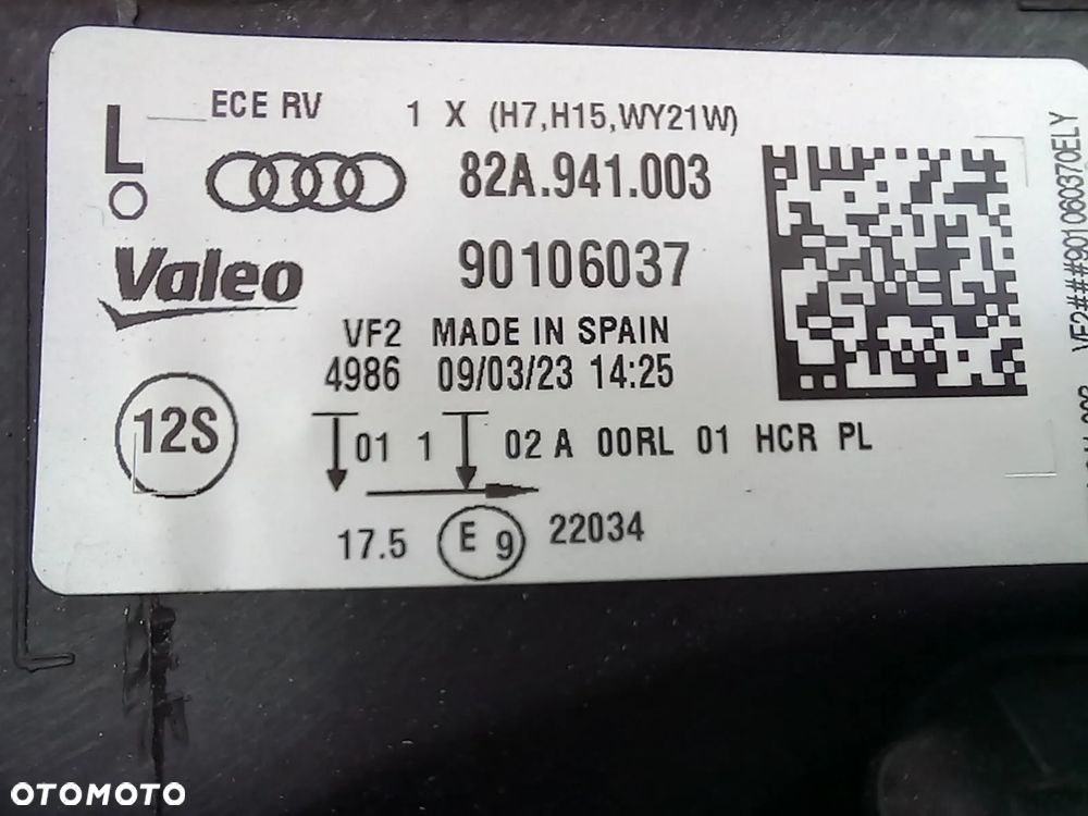 AUDI A1 82A LAMPA PRZEDNIA LEWA ZWYKŁA - 8