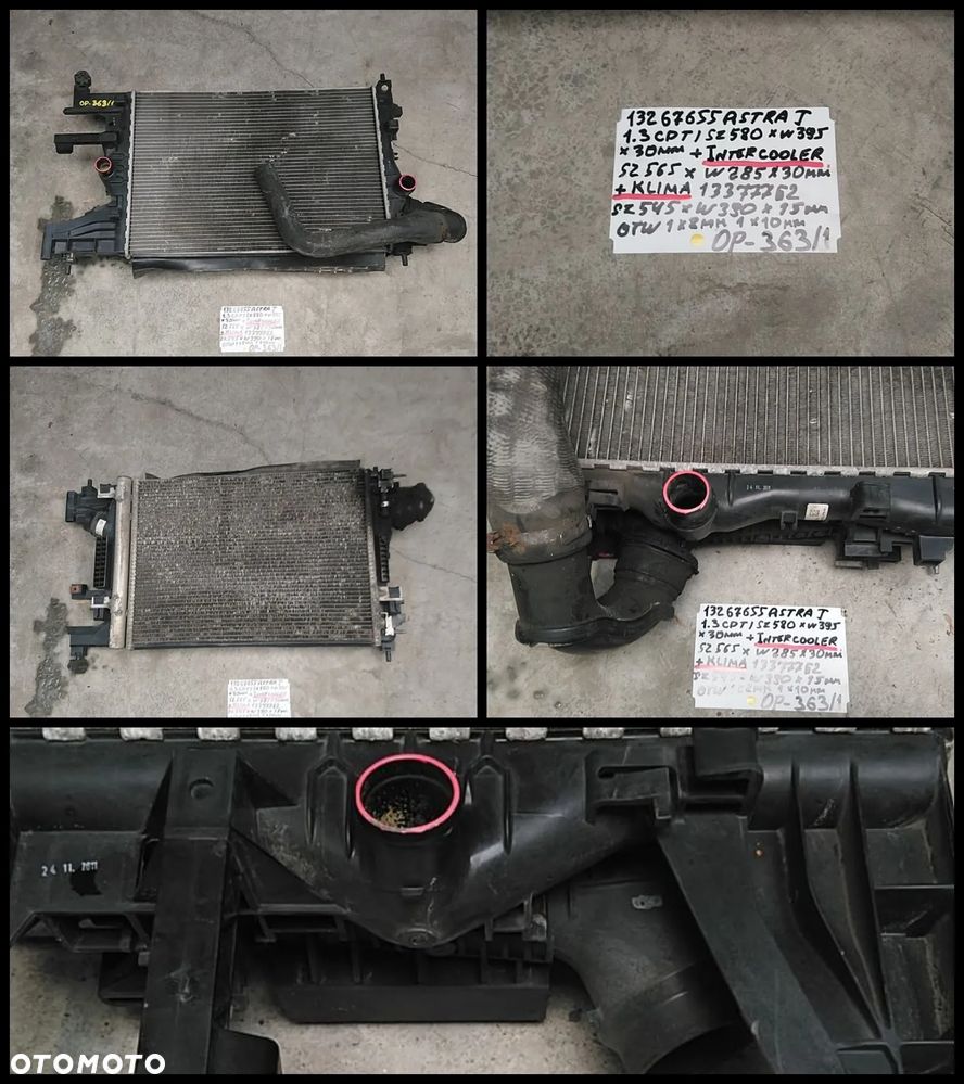 OPEL DAEWOO SAAB CHŁODNICA WODY AUKCJA NR1 - 29