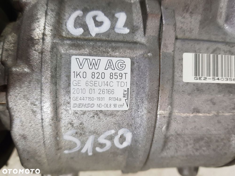 sprężarka klimatyzacji 1k0820859t vw skoda seat skoda 1.2 tsi cbz - 7