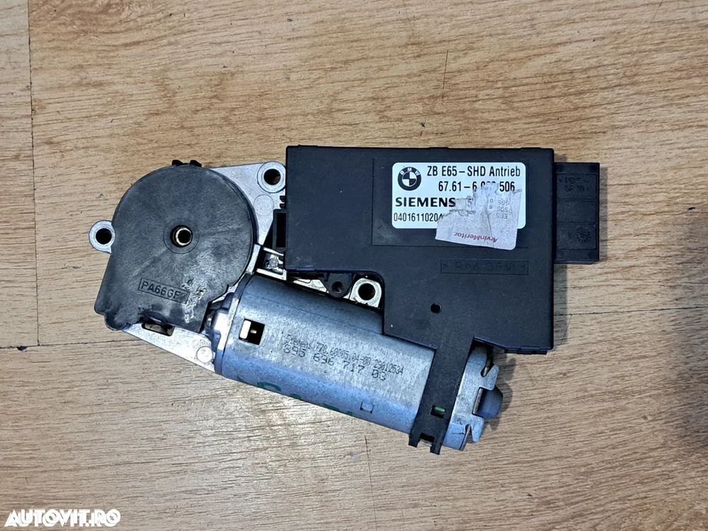 Motoras actuator actionare trapa mecanism deschidere trapa Original BMW E65 E66 - 1