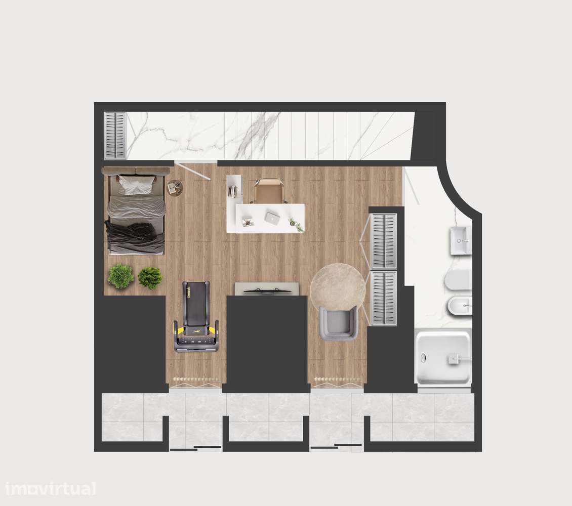 T2 Duplex novo em Alcântara | VdS32 com terraço e estacionamento - Grande imagem: 2/9