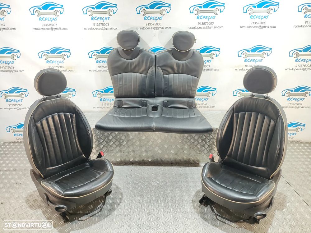 BANCOS PELE ORIGINAIS MINI COOPER S R56 R55 CLUBMAN R57 CABRIO - 10