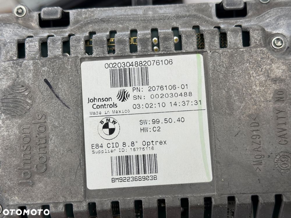 Radio CiC 8,8” nawigacja jednostka sterująca kontroler idrive monitor 9222861 - 4