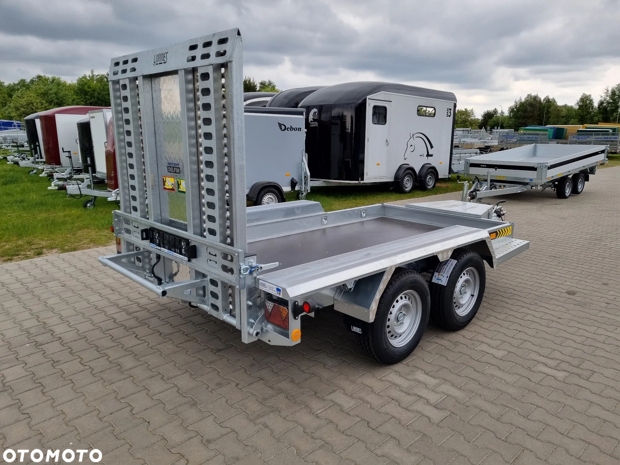 Lorries Przyczepa TPM 27, 303x160 cm 2,7T koparka, bobcat - 17