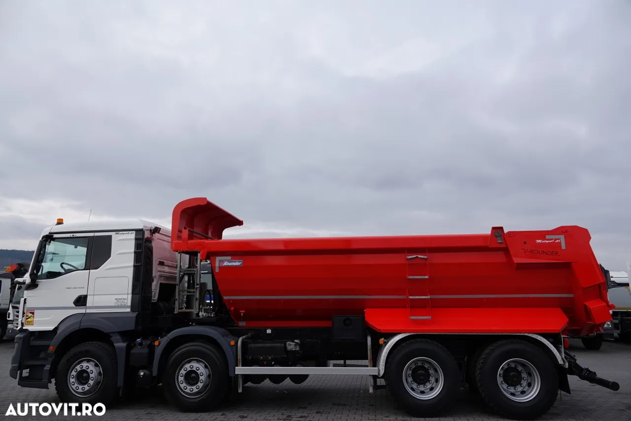 MAN TGS 35.430 / 8X4 / BASCULANĂ SPATE / HYDROCLAP / PNEURI 100% / 2022 / 109.000 PLN KM - 12