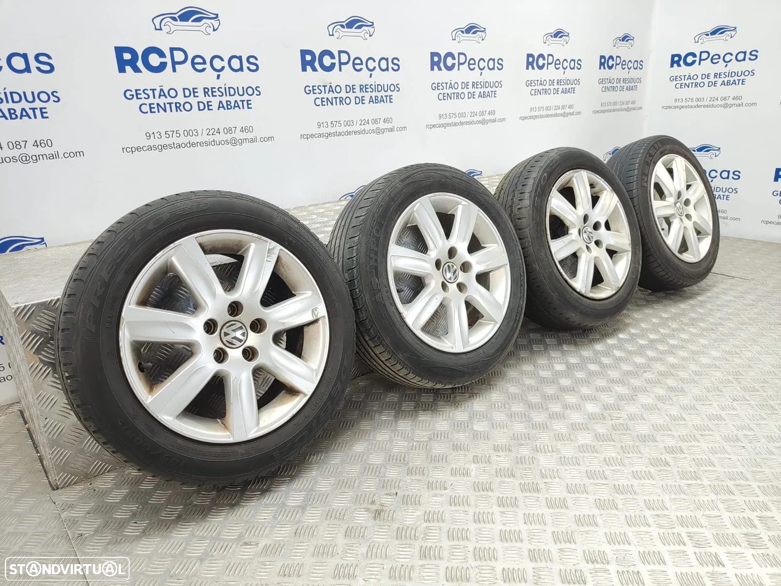 Conjunto Jantes 15 Borbet VW Volkswagen Polo 5 V 6R 6J ET40 5x100 - 11