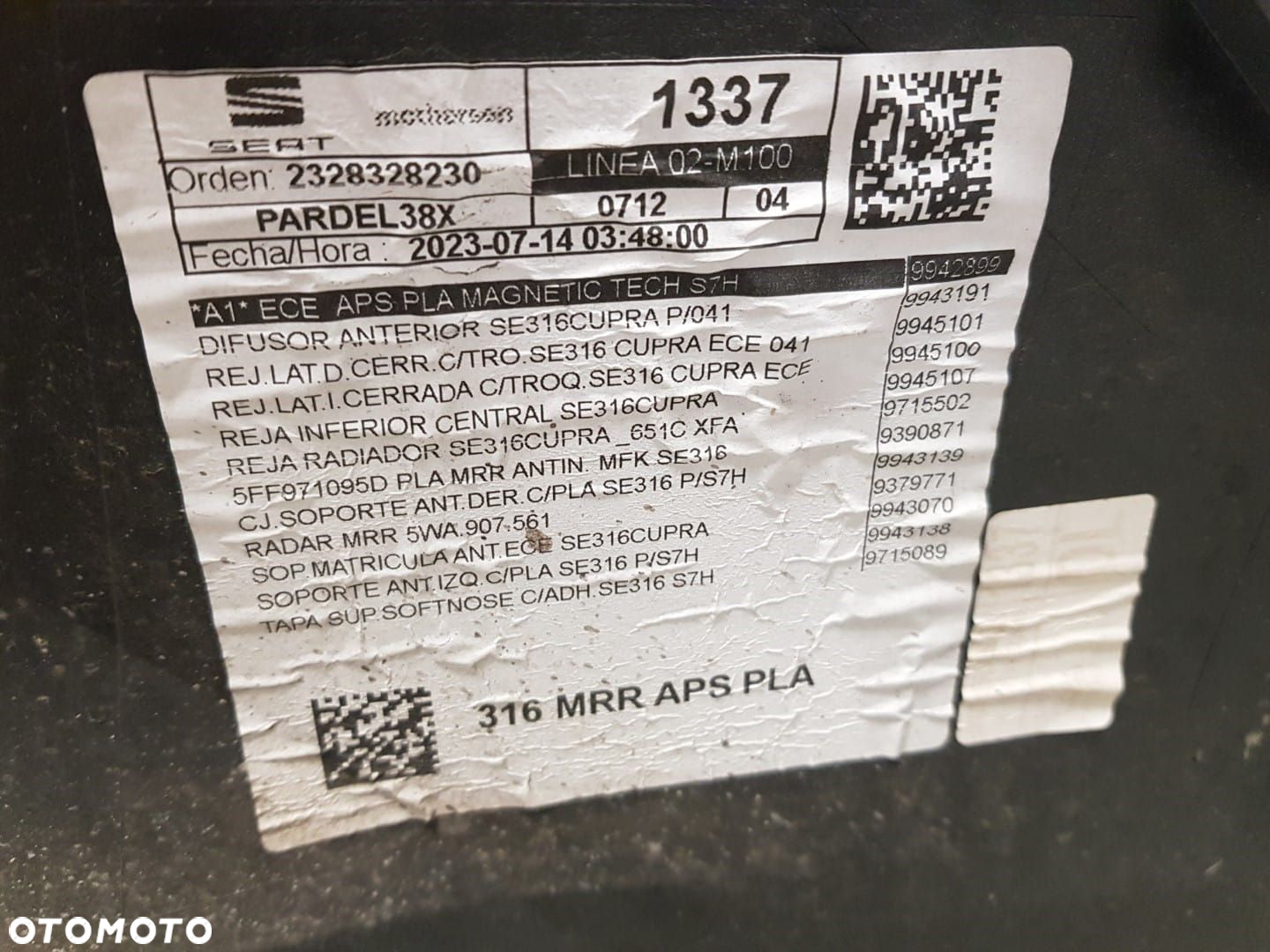 ZDERZAK PRZEDNI PRZÓD CUPRA FORMENTOR 6XPDC 5FF807221A - 8