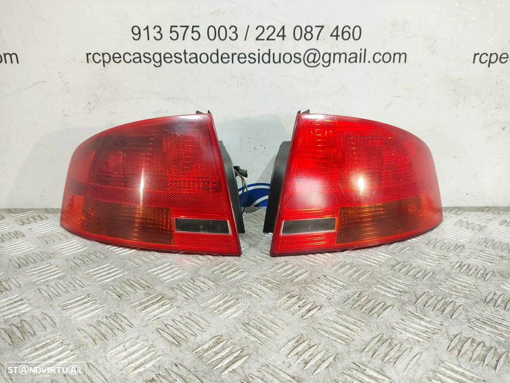 Farolins traseiros trás direito esquerdo originais Audi A4 B7 Sedan Carro de 2004 a 2008 - 2