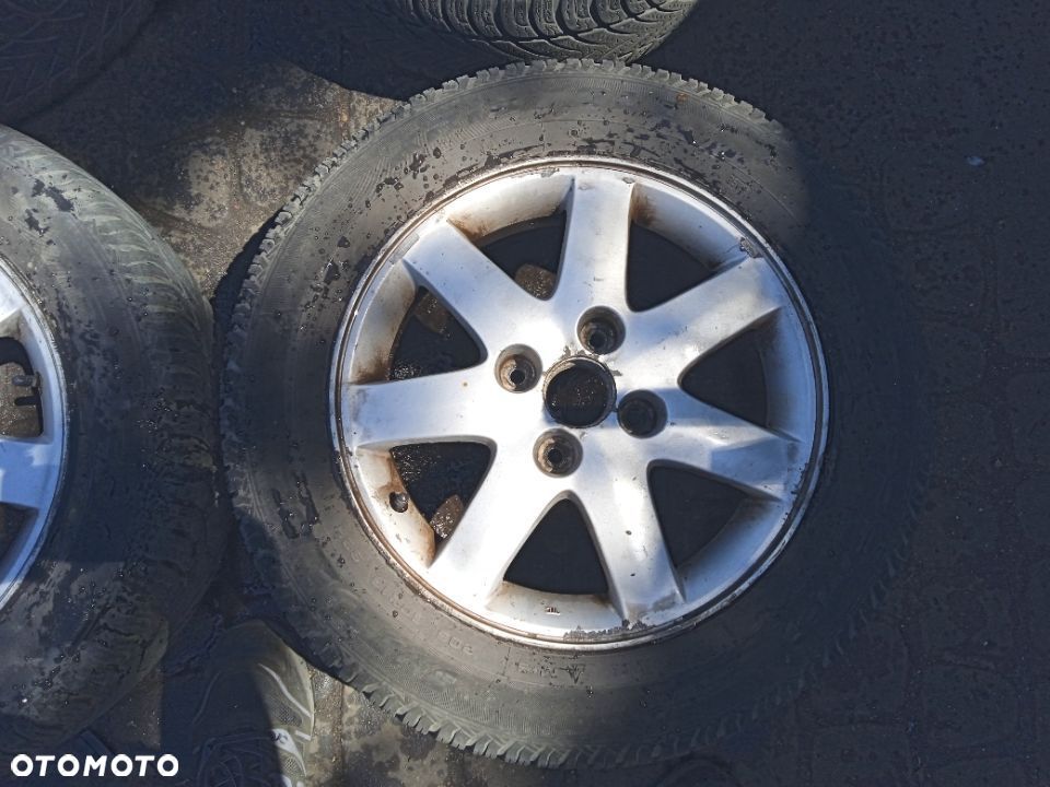 KOMPLET FELG Z OPONAMI ZIMOWYMI EVANDA NUBIRA LACETTI SUZUKI ALTO SWIFT 4x114,3 ET40 16' - 4