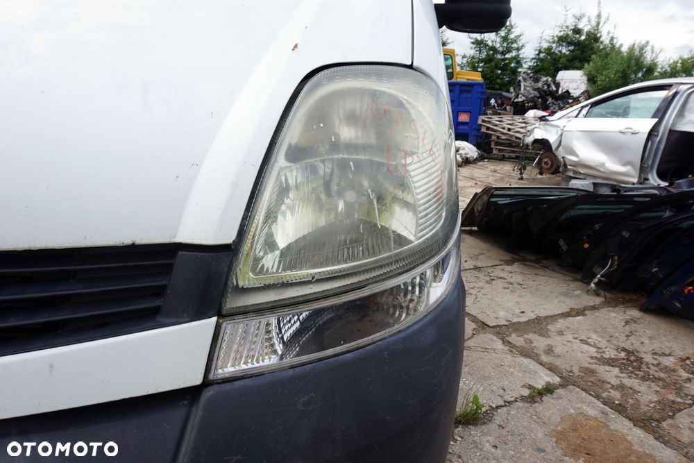 MASKA ZDERZAK BŁOTNIKI LAMPY MASTER II LIFT O389  RENAULT 2003-2010 BIAŁY PRZÓD KOMPLETNY - 18