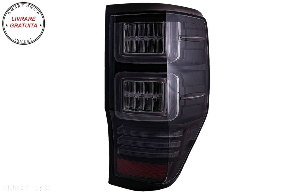Stopuri LED Ford Ranger (2012-2018) Geam Clar cu Semnal Dinamic- livrare gratuita - 11