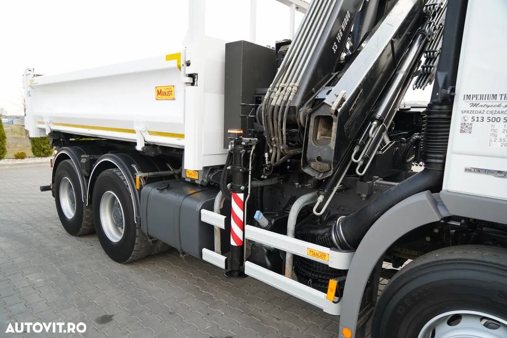 Mercedes-Benz ACTROS 2644 / 6X4 / BASCULATOR / 2X PLĂCI HIDRAULICE / + HIAB 166 ES-5 HDS / TELECOMANDĂ / ROTATOARE / EPS + AMBREIAJ / EURO 5 - 18