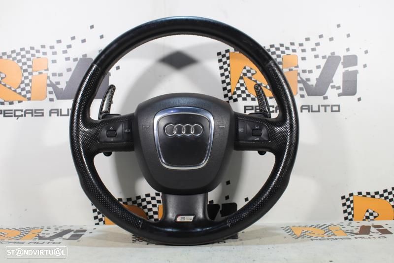 Volante Audi A3 8P / A4 B6 B7 B8 / A5 8T / A6 C6 SLine DSG com Comandos - 1