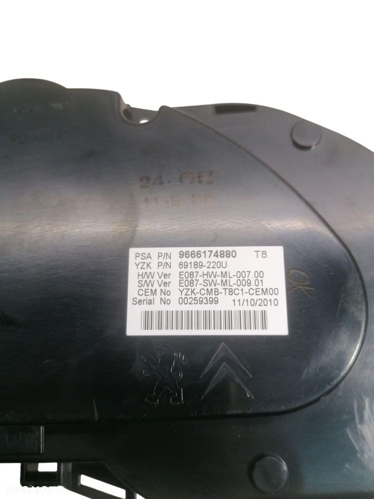 LICZNIK PEUGEOT 5008 I 1.6 THP 9666174880 69189-220U - 4