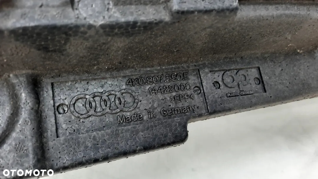 AUDI A6 C8 4K0 PIANKA STYROPIAN  ABSORBER Z CZUJNIKAMI  UDERZENIA AIRBAG OCHRONA PIESZYCH 550E 4K0807550E - 6