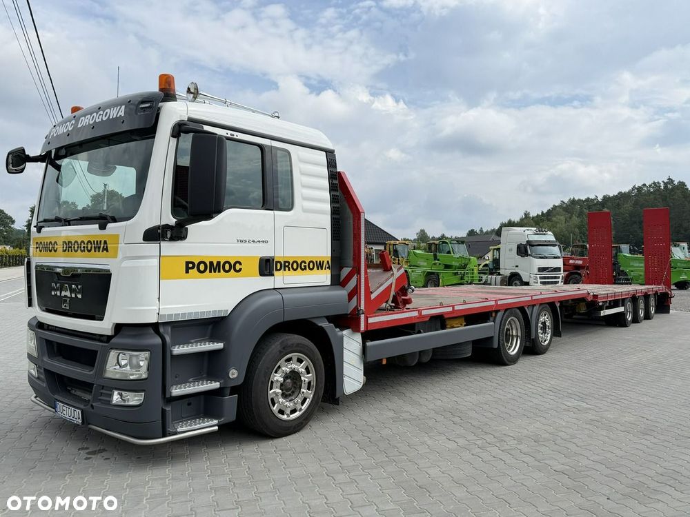 MAN TGS 26.440 6x2 E6 Laweta Tandem Przejazdowy Przyczepa 3-osiowa - 1