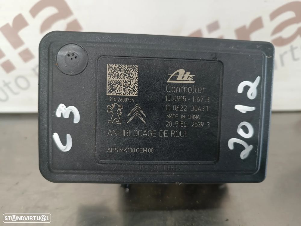MODULO ABS CITROEN C3 II 2012-2019 REF. 9802460680 100220-01214 100915-11673 - 1