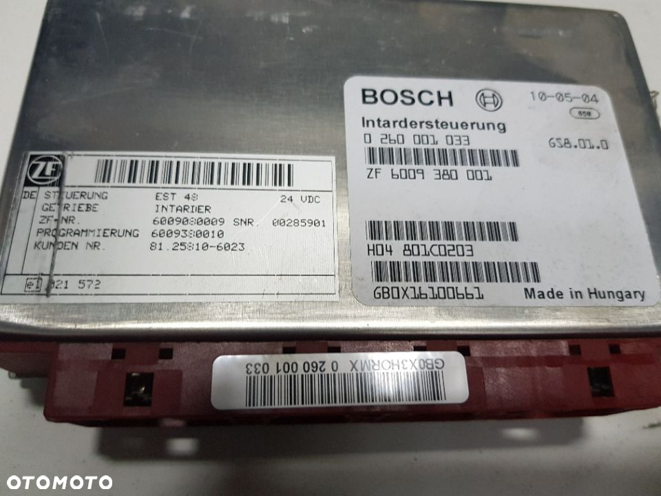 STEROWNIK EST 48 INTARDER SKRZYNI ZF DO MAN TGA TGX TGS TGL 6009080009 81.25810-6023 - 2