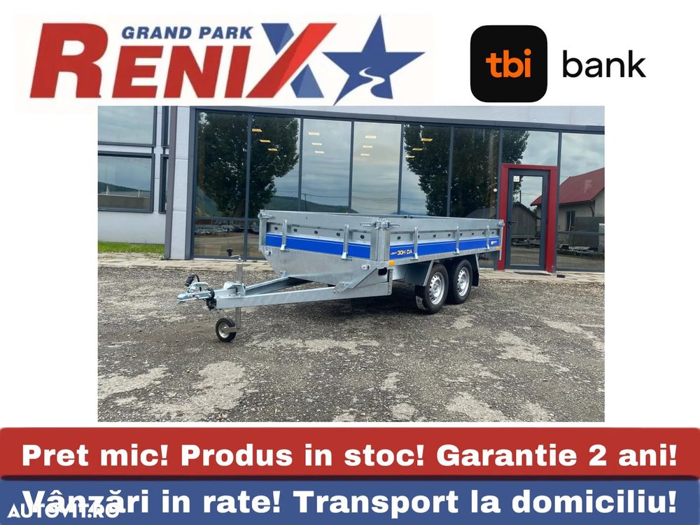 Vesta Remorca auto cu doua axe , 750 kg ,300/150/37cm - 1