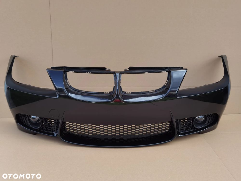 ZDERZAK BMW E90 E91 M PAKIET M3 LOOK BLACKSAPPHIRE METALIC bez PDC - 1