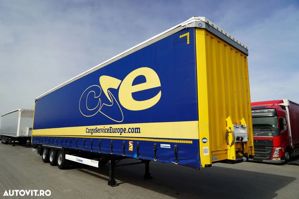 Krone CORTINĂ KRONE / MEGA / ACOPERIȘ RIDICAT / PRELATĂ ARMATĂ / PLATĂ JOSĂ / - 7