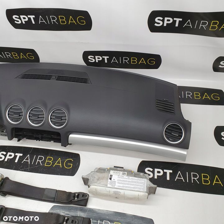 SEAT EXEO DESKA ROZDZIELCZA KONSOLA KOKPIT PULPIT PODUSZKI AIRBAG AIR BAG PASY KIT SET - 4