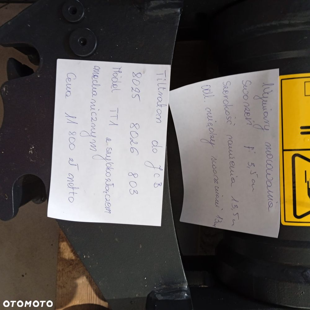 TILTRATON DO MINI-KOPARKA JCB 8025, 8026, 803 DOSTĘPNY OD RĘKI