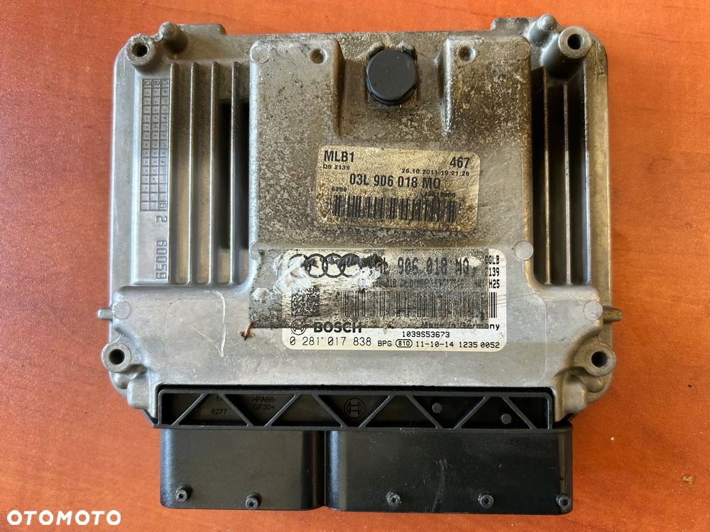 KOMPUTER STEROWNIK SILNIKA 2.0TDI AUDI Q5 03L906018MQ 0281017838 - 1